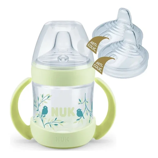 Nuk Nature Sense Isı Göstergeli Pp Alıştırma Bardağı 150 Ml - 2 Adet Yedek Başlık Yeşil - Görsel 2