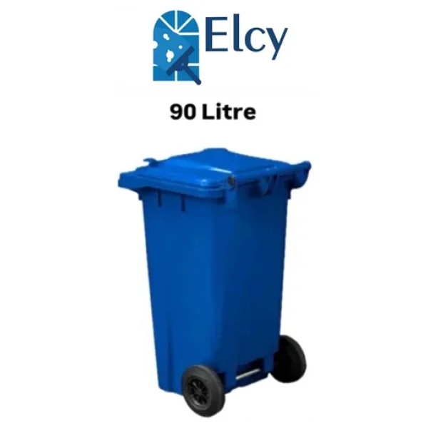 ELCY Tıbbi Atık Plastik Çöp Konteyneri Mavi 90LT Plastik Konteyner Isıya Karşı Dayanıklı A Kalite - Görsel 2