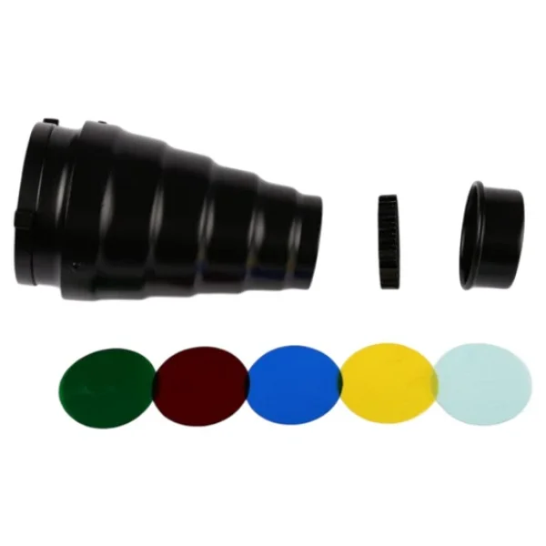Gdx SN-01 120mm Çaplı Petekli Snoot Bowens Adaptörlü Stüdyo Flaş Aksesuarı - Görsel 3