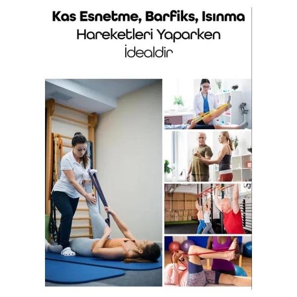 25 KG Siyah Barfiks Direnç Bandı - Sert Gym Kas Geliştirme Pilates Fitness Antrenman Lastiği - Görsel 7