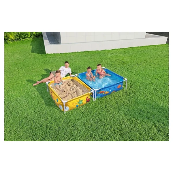 Bestway 561CF Prefabrik Ikili Su ve Kum Oyun Havuzu - Mavi - Sarı - ikili su ve ku oyun havuzu - Görsel 2