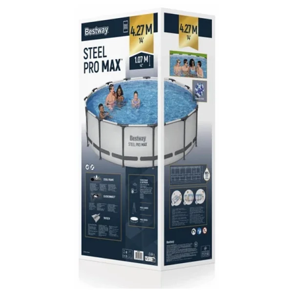 Bestway 56950 427x107 cm Yuvarlak Prefabrik Havuz Seti - Görsel 3