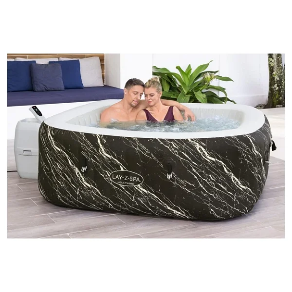 Bestway Lay-z-spa 6001f Hollywood Energy-efficient Luxe AirjetTM Şişme Spa Havuzu, Led Işıklı, 4-6 Kişilik Siyah - Görsel 3