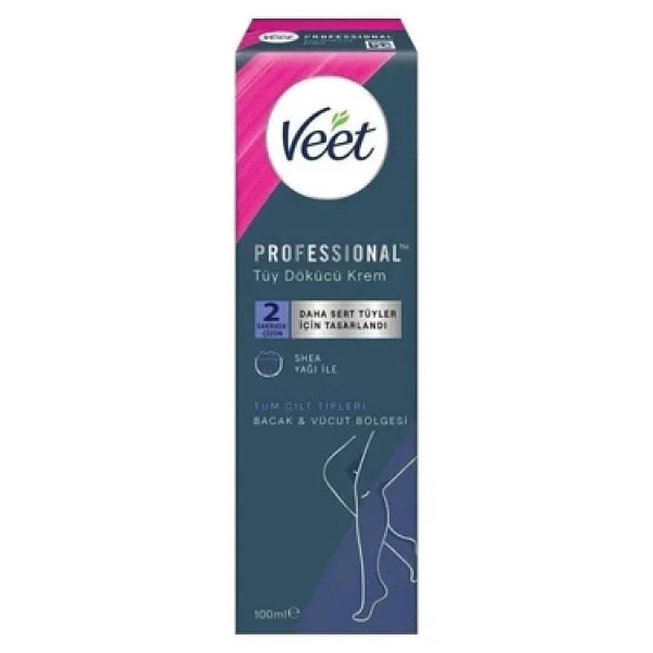 Veet Professional Bacak ve Vücut 100 ml Tüy Dökücü Krem - Görsel 4