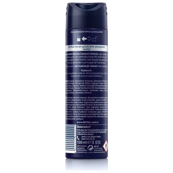 Nivea Men Derma Control Clinical 150 ml Erkek Deodorant - Görsel 4