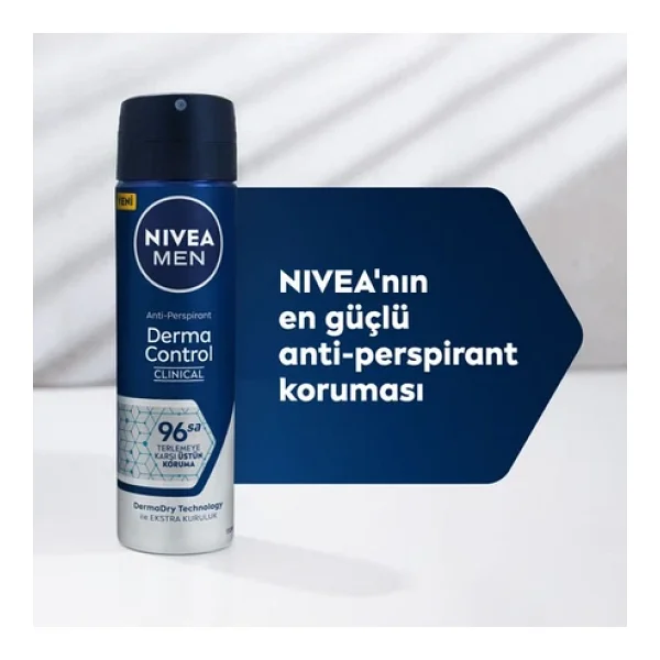 Nivea Men Derma Control Clinical 150 ml Erkek Deodorant - Görsel 3