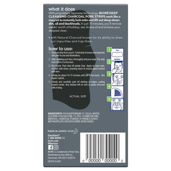 Biore Men Oil Control Gözenek Temizleme Bandı 6 Adet - Görsel 3