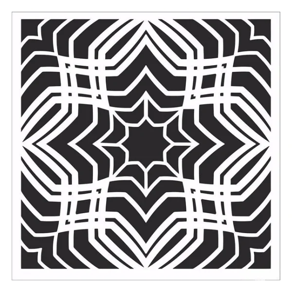 Home Decor Mini Stencil HDM-149 25X25 - Görsel 4