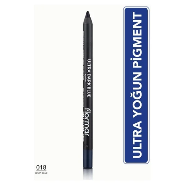 Flormar Koyu Mavi Eyeliner - Ultra Eyeliner 01 8690604547227 - Görsel 2