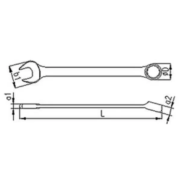 İzeltaş 0320 24 mm Kısa Kombine Anahtar - Görsel 5