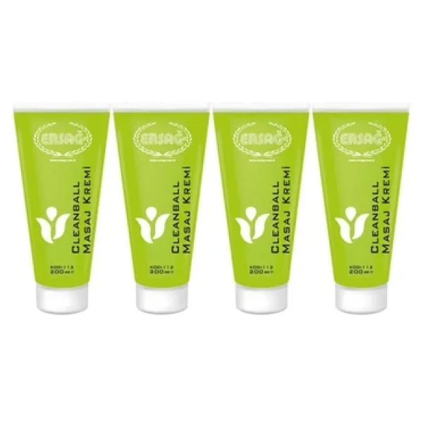 Ersağ Clean Ball 200 ml 4 Adet Masaj Kremi - Görsel 4