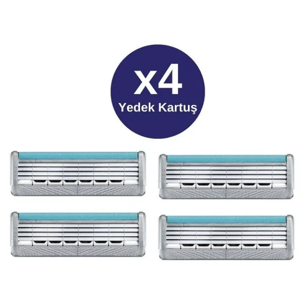 Wilkinson Sword Quattro Titanium Sensitive 4'lü Yedek Tıraş Bıçağı - Görsel 2
