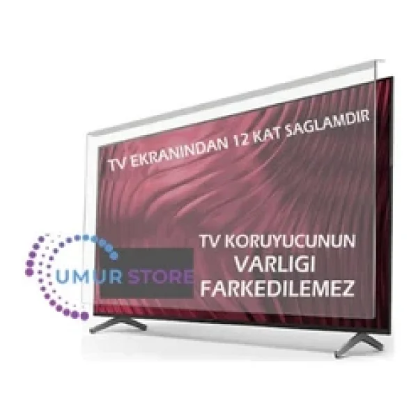 Samsung Uyumlu 65" Inç 165 Ekran Tv Ekran Koruyucu Tüm Modeller - Görsel 4