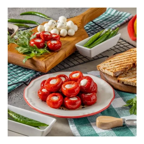 Sosero Peynir Dolgulu Kiraz Biber 3 x 290 gr Cam Kavanoz - Görsel 3