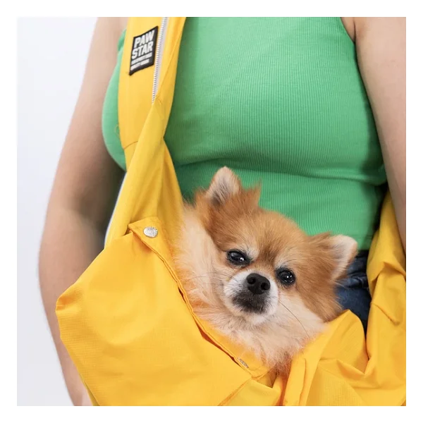 Pawstar Sarı Crossbody Küçük Irk Köpek Çapraz Taşıma Çantası - Görsel 3