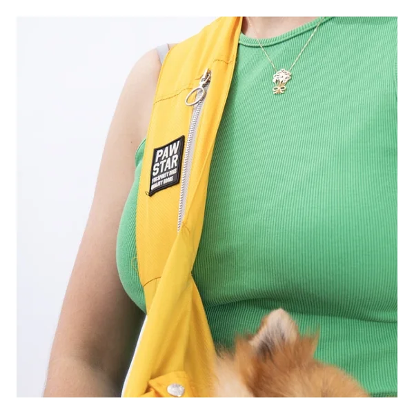 Pawstar Sarı Crossbody Küçük Irk Köpek Çapraz Taşıma Çantası - Görsel 4