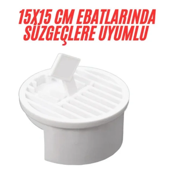 Desıphon 15X15 Süzgeçler İçin Gider Kapağı, Yer Süzgeci, Izgarası Gider Kapağı, Yer Süzgeci Süzeği - Görsel 3