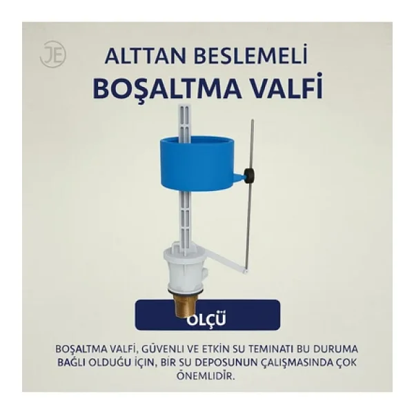 DESIPHON Klozet Rezervuar İç Takım Flatörü - Sessiz Dolum, Yüksek Uyumluluk, Alt Girişli Şamandıra - Görsel 2