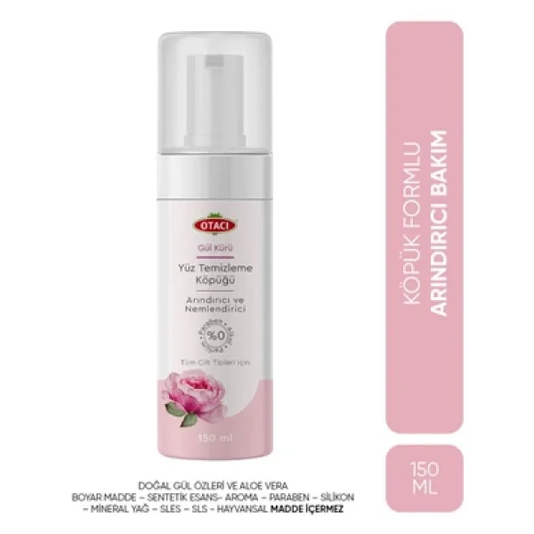 Otacı Gül Kürü Canlandırıcı 150 ml Yüz Temizleme Köpüğü - Görsel 6