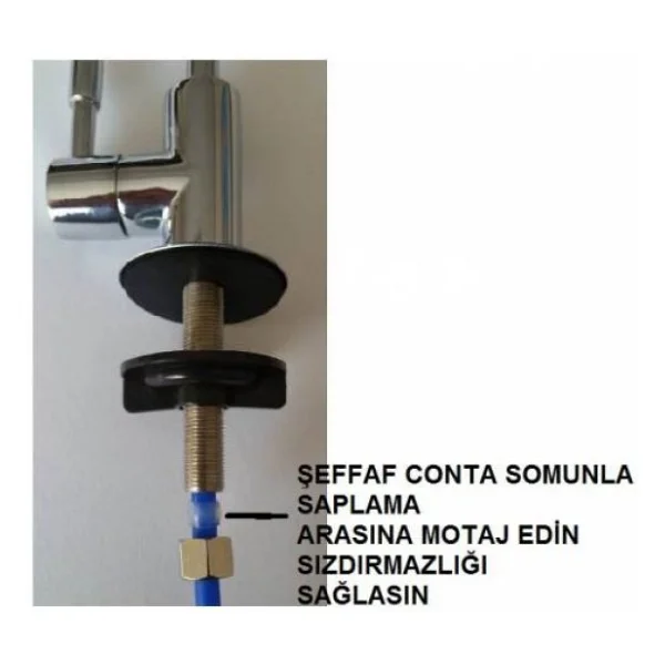 Su Arıtma Cihazı Musluğu Ankastre Tip,Lüks Tip Musluk ,60 MM Vida - Görsel 3