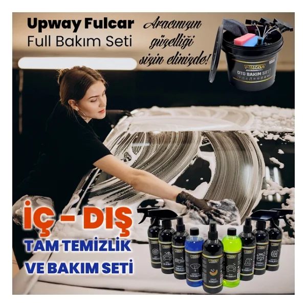 Upway 12 Parça Fulcar Yıkama Kovalı Full Oto Temizlik Ve Araç Bakım Seti - Görsel 3