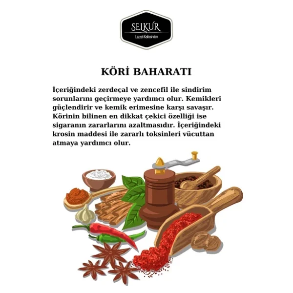 Selkur Köri Baharatı 50 gr - Görsel 4