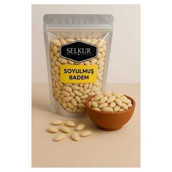 SELKUR Soyulmuş Badem 200gr - Görsel 5