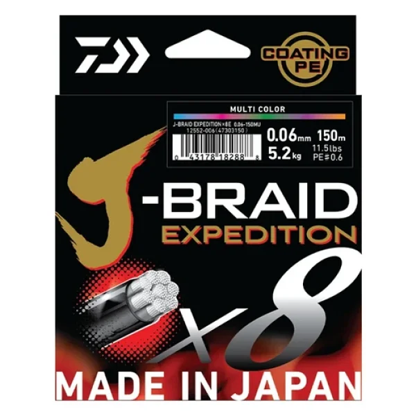 Daiwa J-Braid Expedition 8X 150 m 0.13 mm 8.5 kg Smash Orange İp Misina - Görsel 2