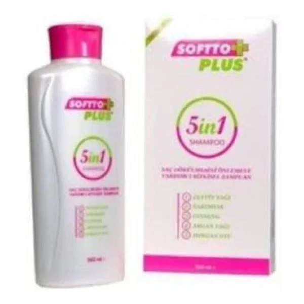 Softto Plus 5 in 1 360 ml Saç Dökülmesine Karşı Şampuan - Görsel 3