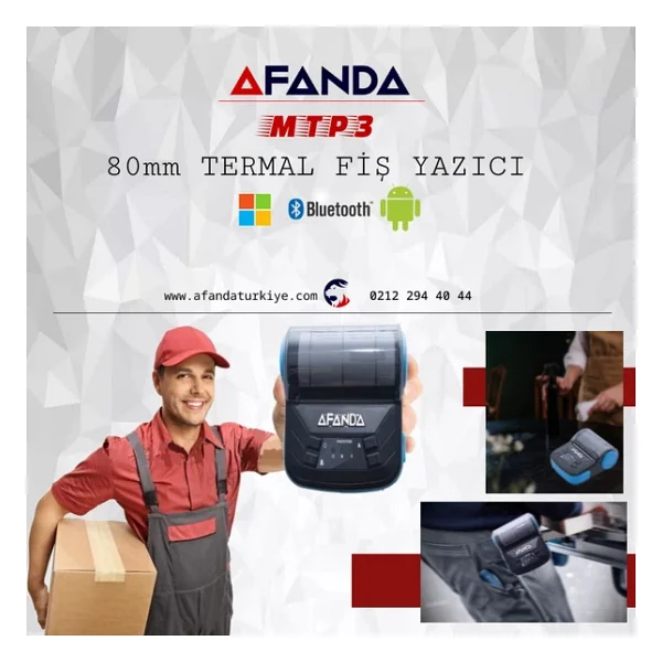 Afanda MTP-3 Mobil Barkod Yazıcı - Görsel 4