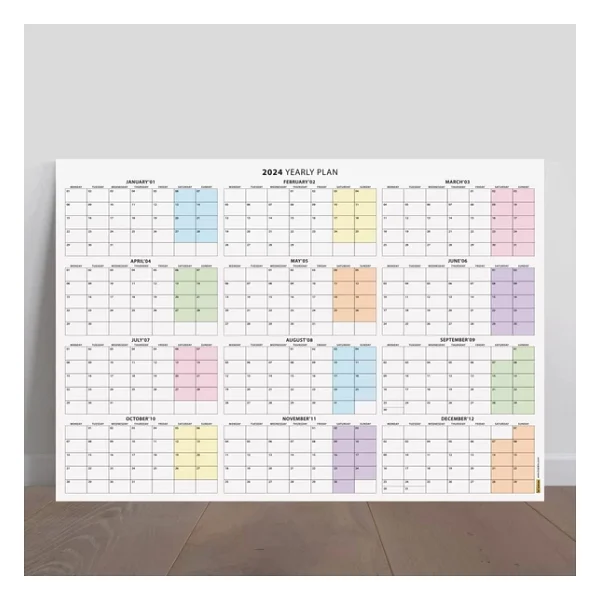 2026 Yıllık Planlayıcı Duvar Takvimi, 2026 Planlayıcı Takvim, 2026 Year Planner - Görsel 3
