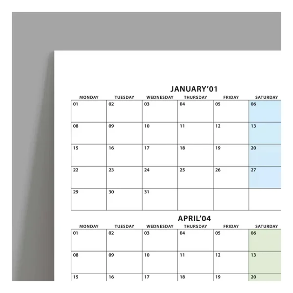 2026 Yıllık Planlayıcı Duvar Takvimi, 2026 Planlayıcı Takvim, 2026 Year Planner - Görsel 2