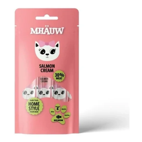 Mhauw Somonlu 4x15 gr Krema Kedi Ödül Maması - Görsel 4