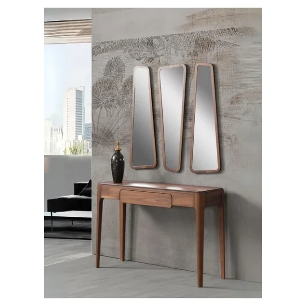 Gazzini Furniture Nova Ceviz Modern Dresuar Beyaz - Görsel 8