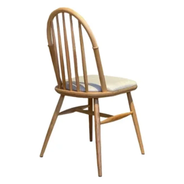 Rustica Döşemeli Classic Natural Ahşap Yemek Sandalyesi - Görsel 7