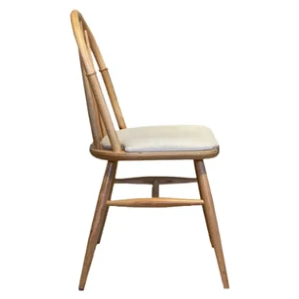 Rustica Döşemeli Classic Natural Ahşap Yemek Sandalyesi - Görsel 10