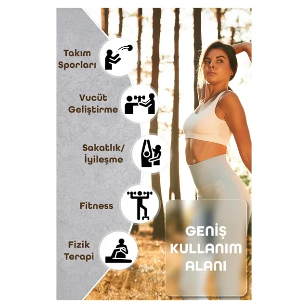 5 Farklı Direnç Çantalı Latex Pilates Aerobik Egzersiz Squat Lastiği Loop Bant Kapalı Uç Pembe Ton - Görsel 7