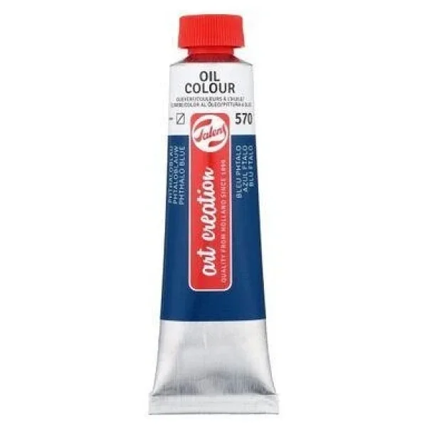 Talens Art Creation 40 ml Yağlı Boya 570 Phthalo Blue - Görsel 6