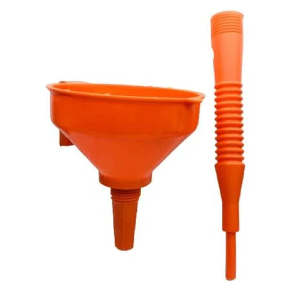 Stilson 06143 Çelik Süzgeçli Spiralli Huni 160mm 1.2litre Turuncu - Görsel 3