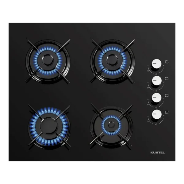 Kumtel Turbo Kristal Siyah Cam Ankastre Set (DA6-830 Davlumbaz + Ko-40 Tahdf Ocak + B66-SF2 Fırın) - Görsel 4