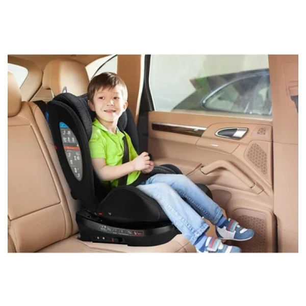 Kanz Thronefix Siyah 360° Dönebilen Isofixli 0-36 kg Oto Koltuğu - Görsel 2