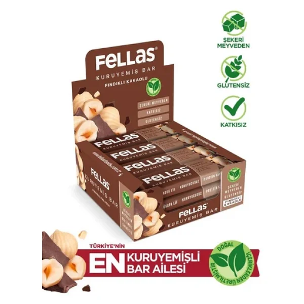 Fındıklı Kakaolu Kuruyemiş Bar 30g x12 Adet - Görsel 2