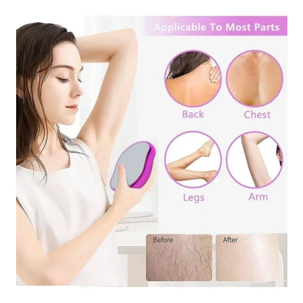Egonex Crystal Eraser Epilasyon Aleti Tüy Silgisi Tüy Alıcı Fiziksel Kristal Epilatör - Görsel 2