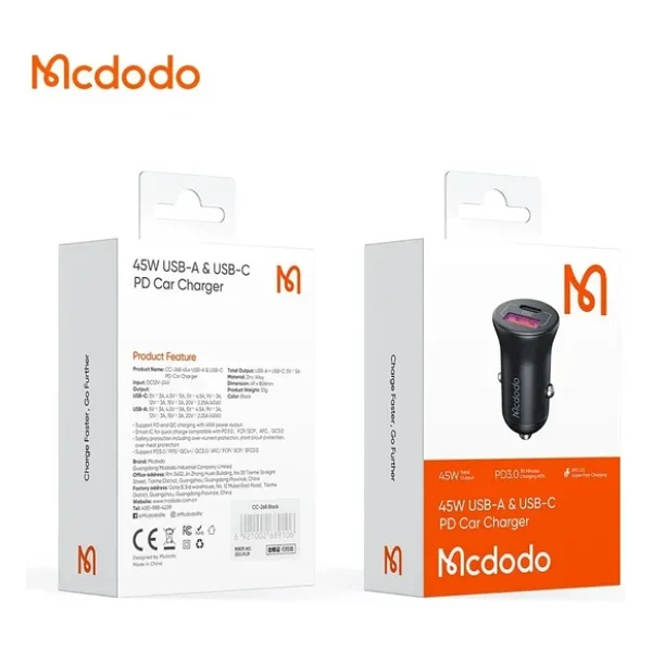 Mcdodo CC-2680 45 W Hızlı Araç Şarj Aleti - Görsel 5