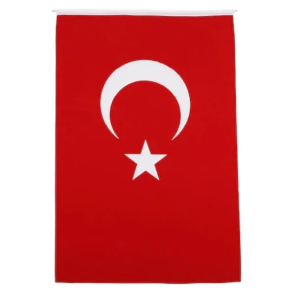 Türk bayrağı 200x300 cm Alpaka Kumaş - Görsel 4