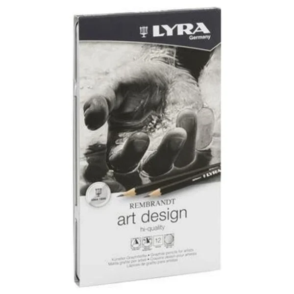 Lyra Rembrant Art Desing 12'li Metal Kutu Dereceli Çizim Kalemi - Görsel 4