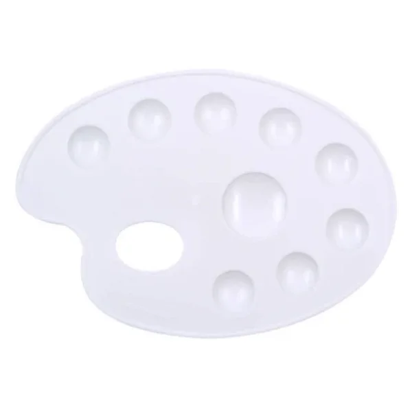 Ops Rp 109 20 Cm. Godeli Oval Resim Paleti Beyaz - Görsel 2