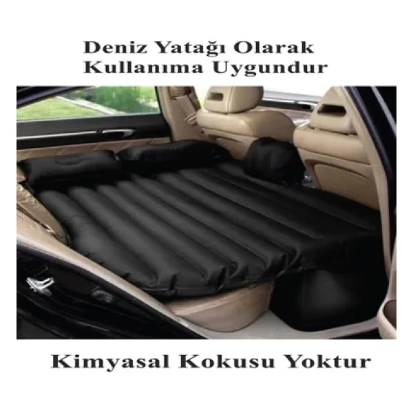 CARUB Araç İçi 12V Şişme Yatak Pompa + Yastık Seti - Görsel 8