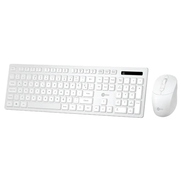 Lenovo Lecoo KW201 Beyaz Kablosuz Klavye Mouse Seti - Görsel 5