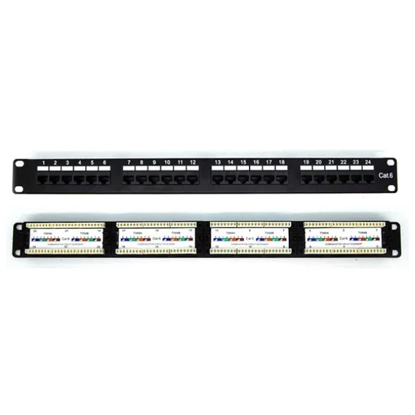 24 Port Cat6 Patch Panel 24 Port Ethernet Panel - Görsel 7